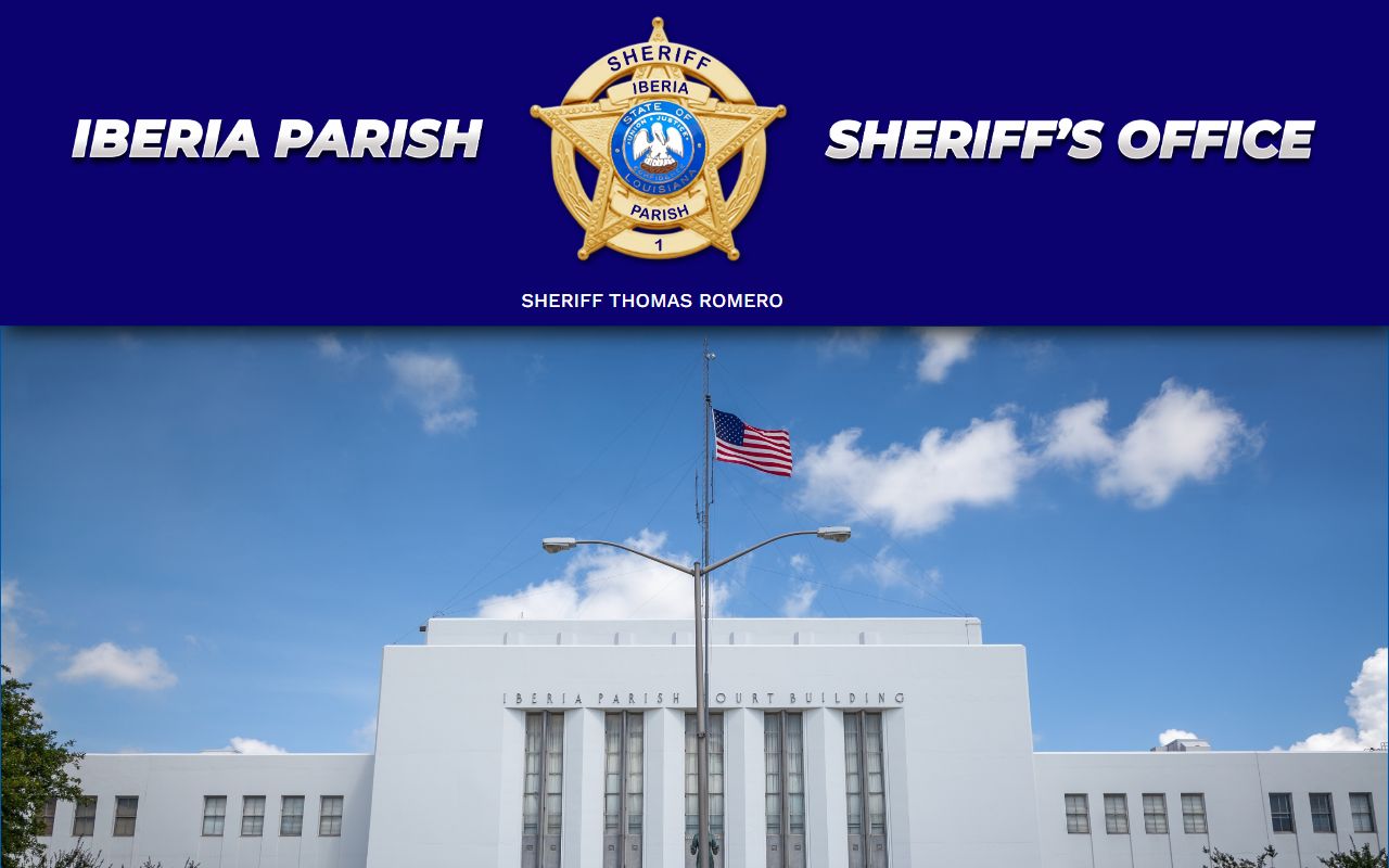 Iberia Parish Sheriff's Office patrol and records division for bench warrant information