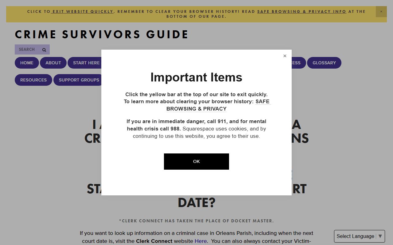 NOLA case lookup guide for finding Orleans Parish bench warrants